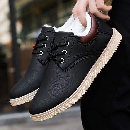 Winter Men's Shoes Cotton Shoes Men's Casual Shoes Men's Plus Velvet Thickening