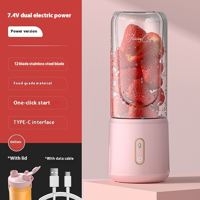 Portable Semi-Automatic Juice Cup – Whisper Quiet & Rechargeable