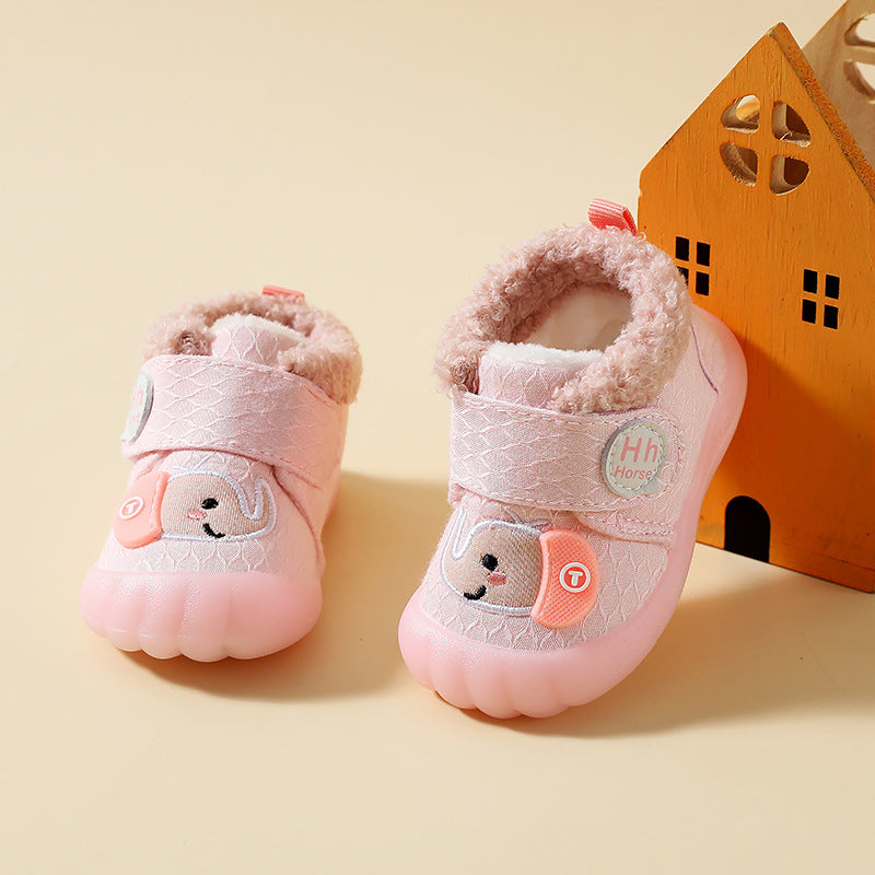 Two Cotton Toddler Shoes Winter Warm Cotton Shoes Women