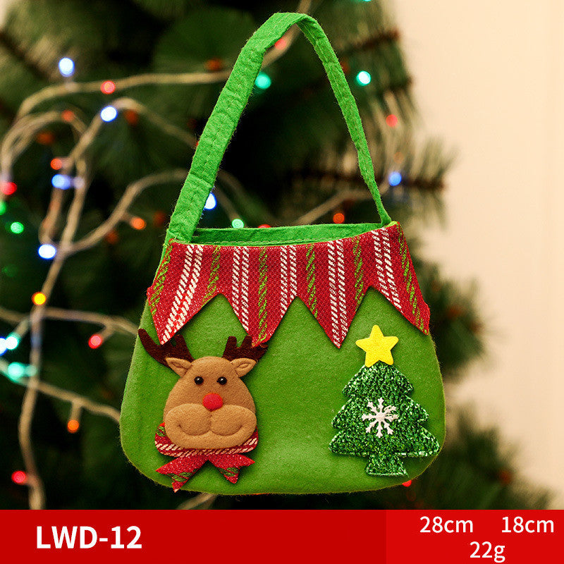 Christmas Gift Portable Brushed Gift Bag