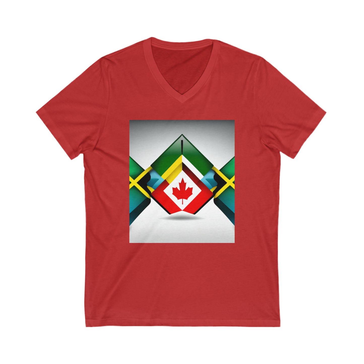 Bridging the Gap: Jamaican in Canada V-Neck Tee