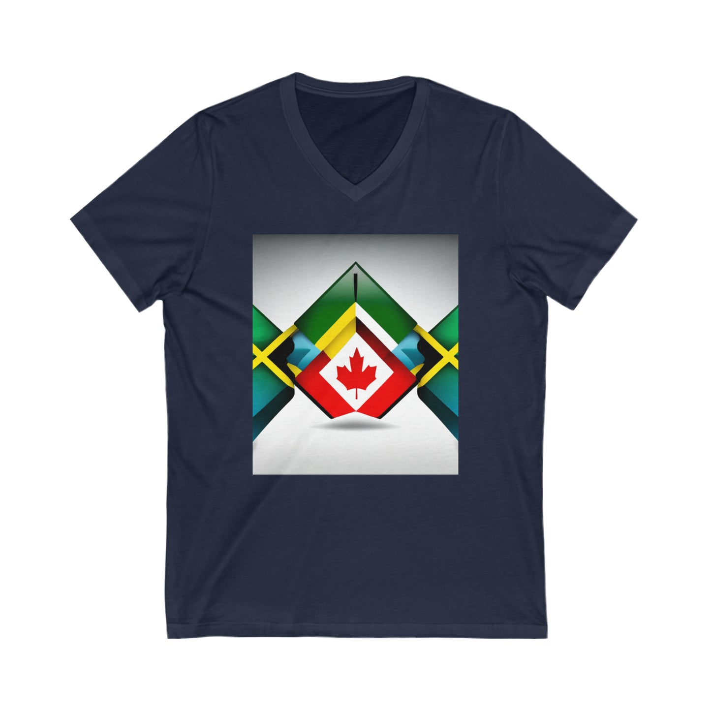 Bridging the Gap: Jamaican in Canada V-Neck Tee