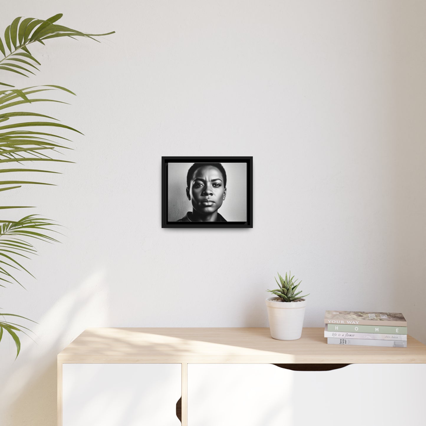 Matte Canvas, Black Frame black history month