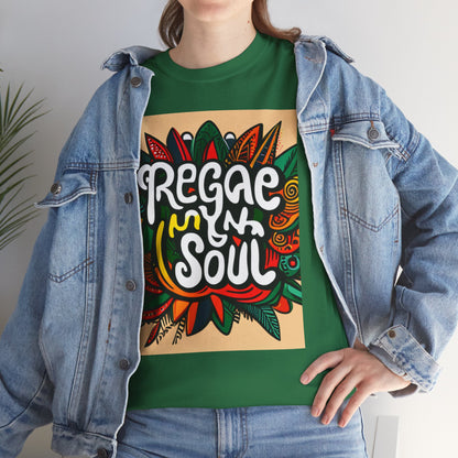 Reggae inna Yuh Soul Unisex Heavy Cotton Tee