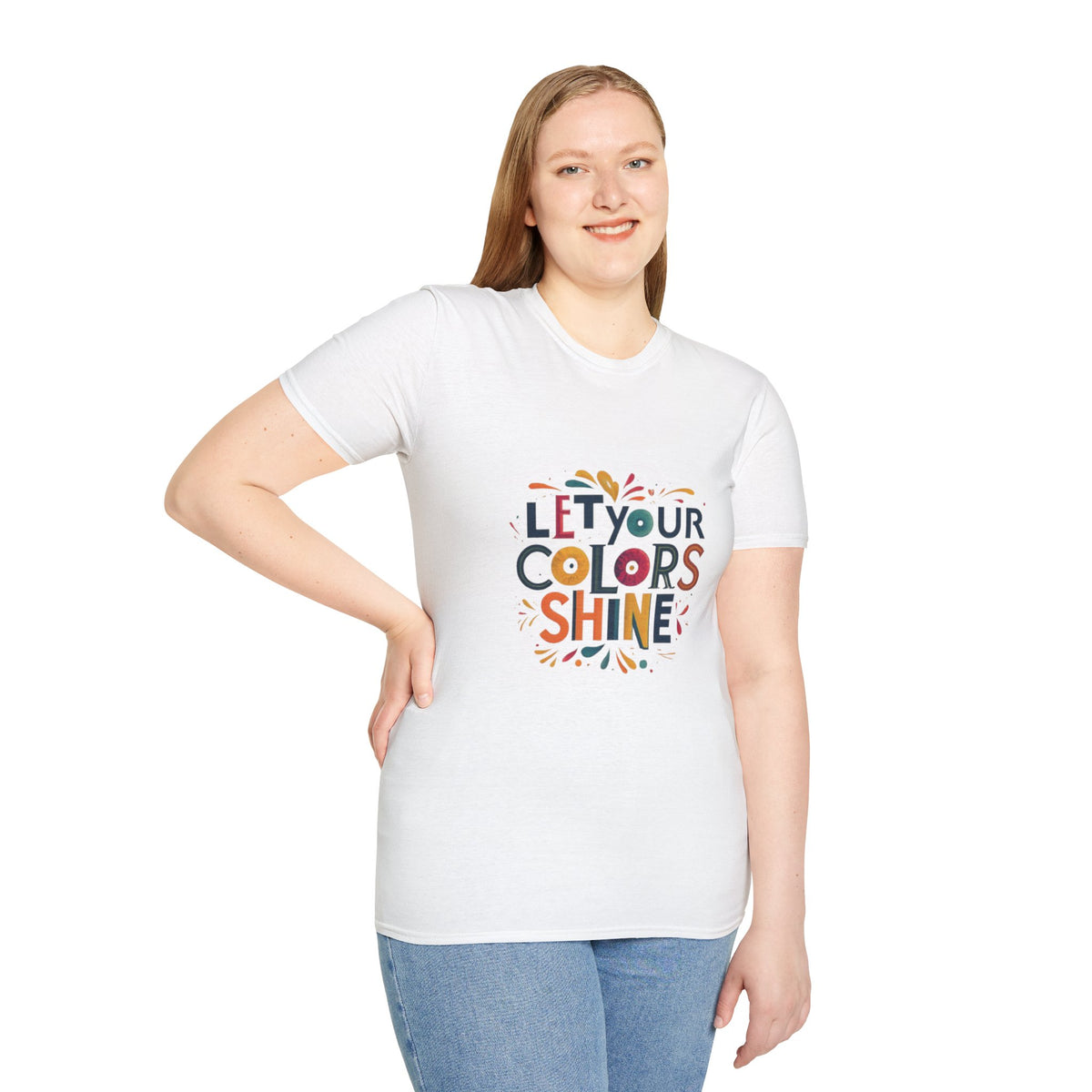 Deja que el color brille Camiseta unisex Softstyle