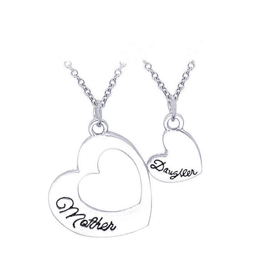 Mother's Day Love Necklace Set Mom Heart Necklace