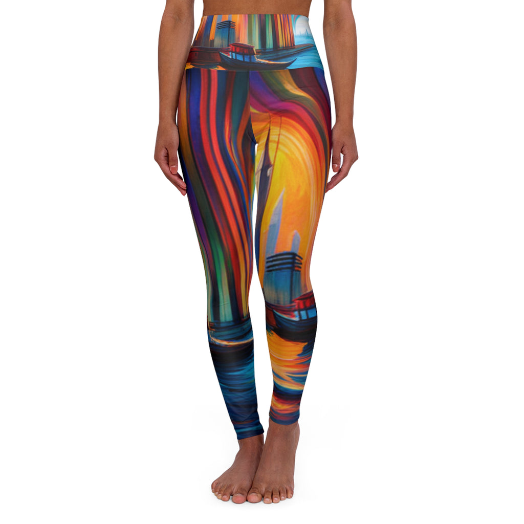 High Waisted Yoga Leggings (AOP)