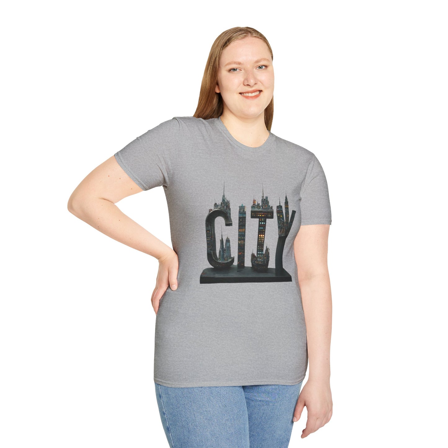 Unisex Softstyle  city tee shirt