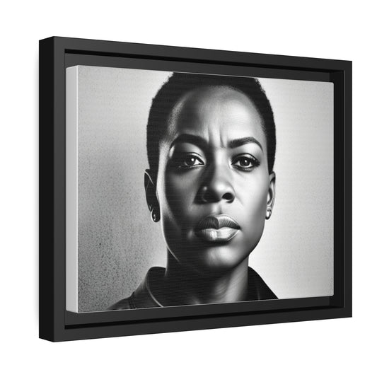 Matte Canvas, Black Frame black history month