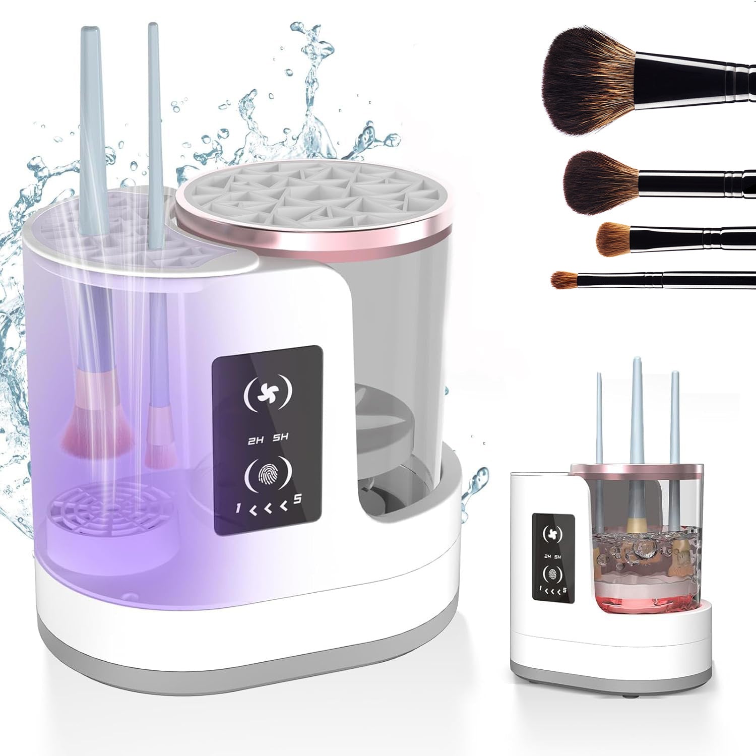 2-in-1 Electric Makeup Brush Cleaner & Dryer – Fast, Hygienic & Easy to Use