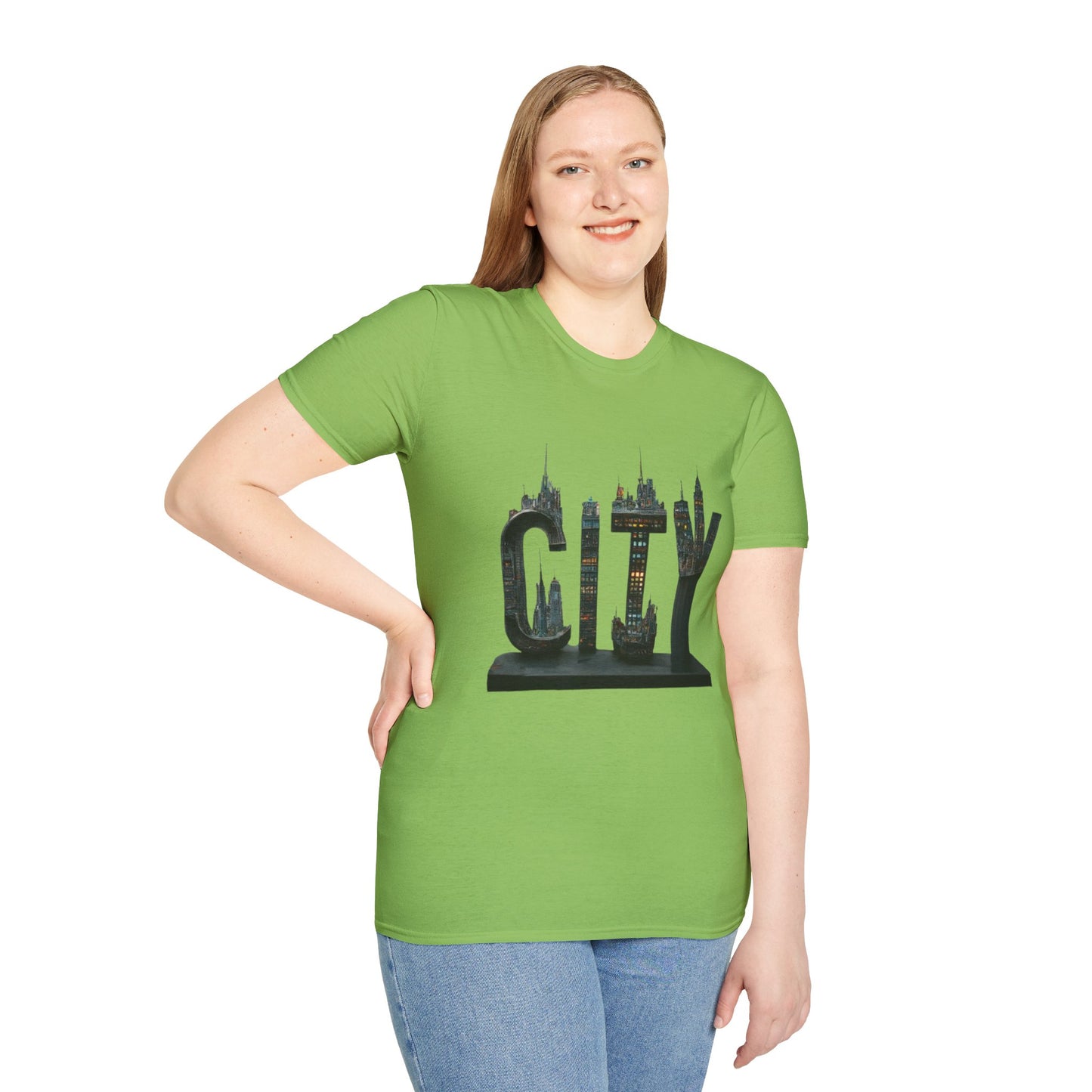 Unisex Softstyle  city tee shirt