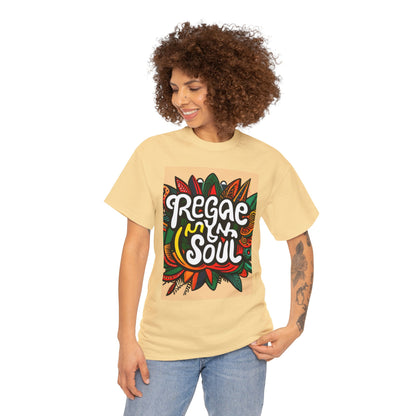 Reggae inna Yuh Soul Unisex Heavy Cotton Tee