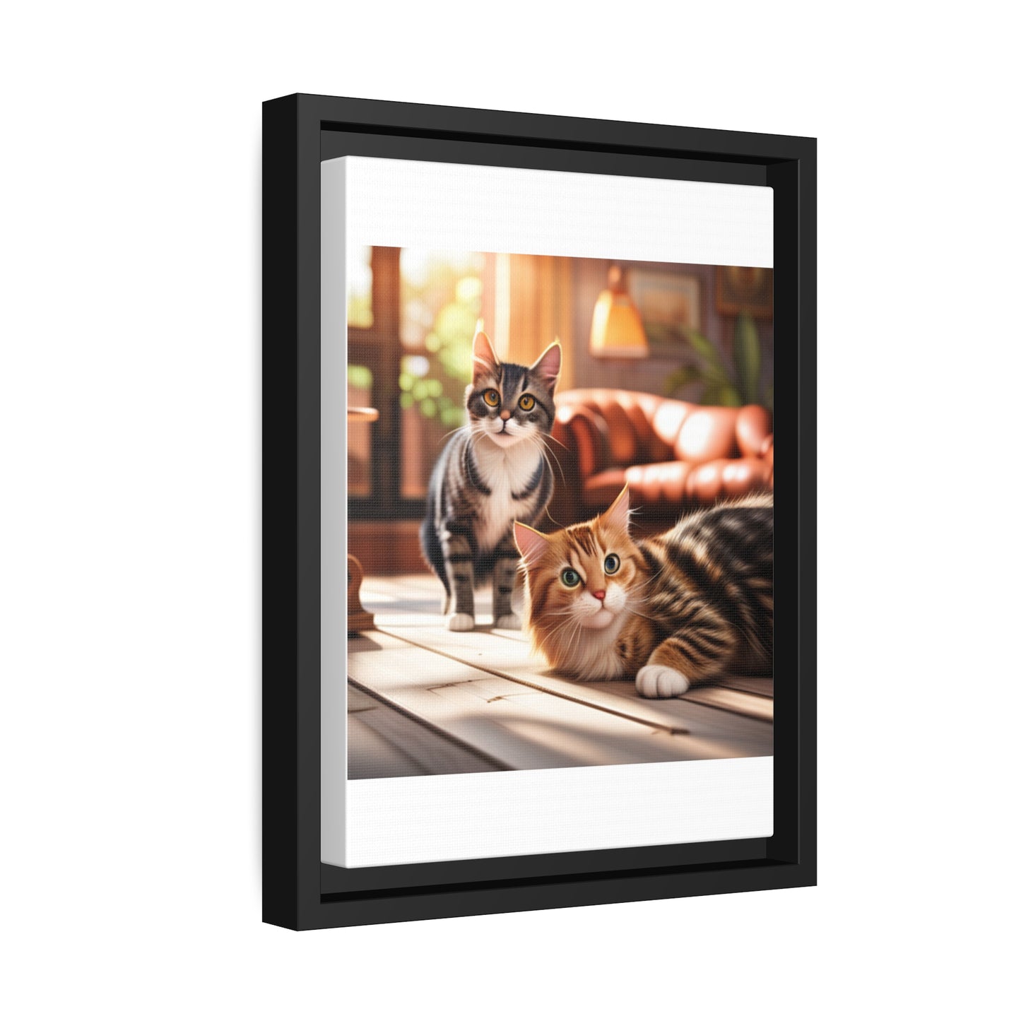 Modern Matte Canvas: Black Frame for Timeless Style