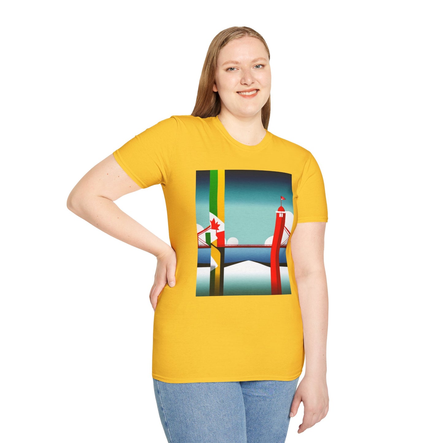 Jamaica Canada Split Flag T-Shirt | Dual Heritage Tee