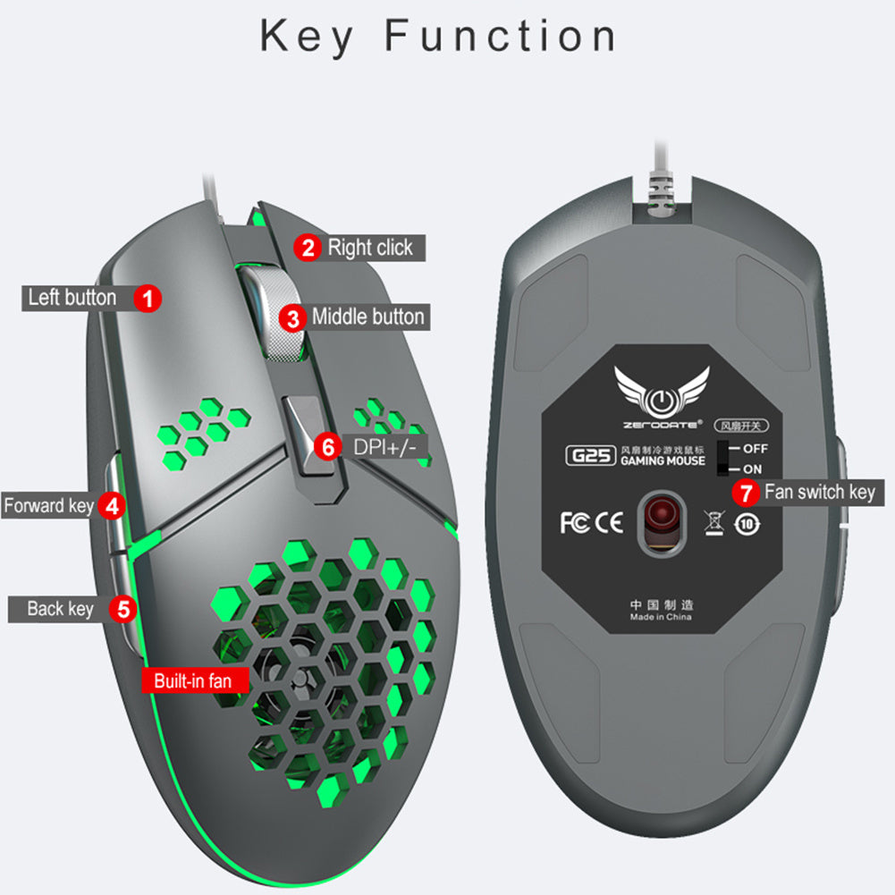 Cooling Hole Mouse Game Mechanical  Game Mouse