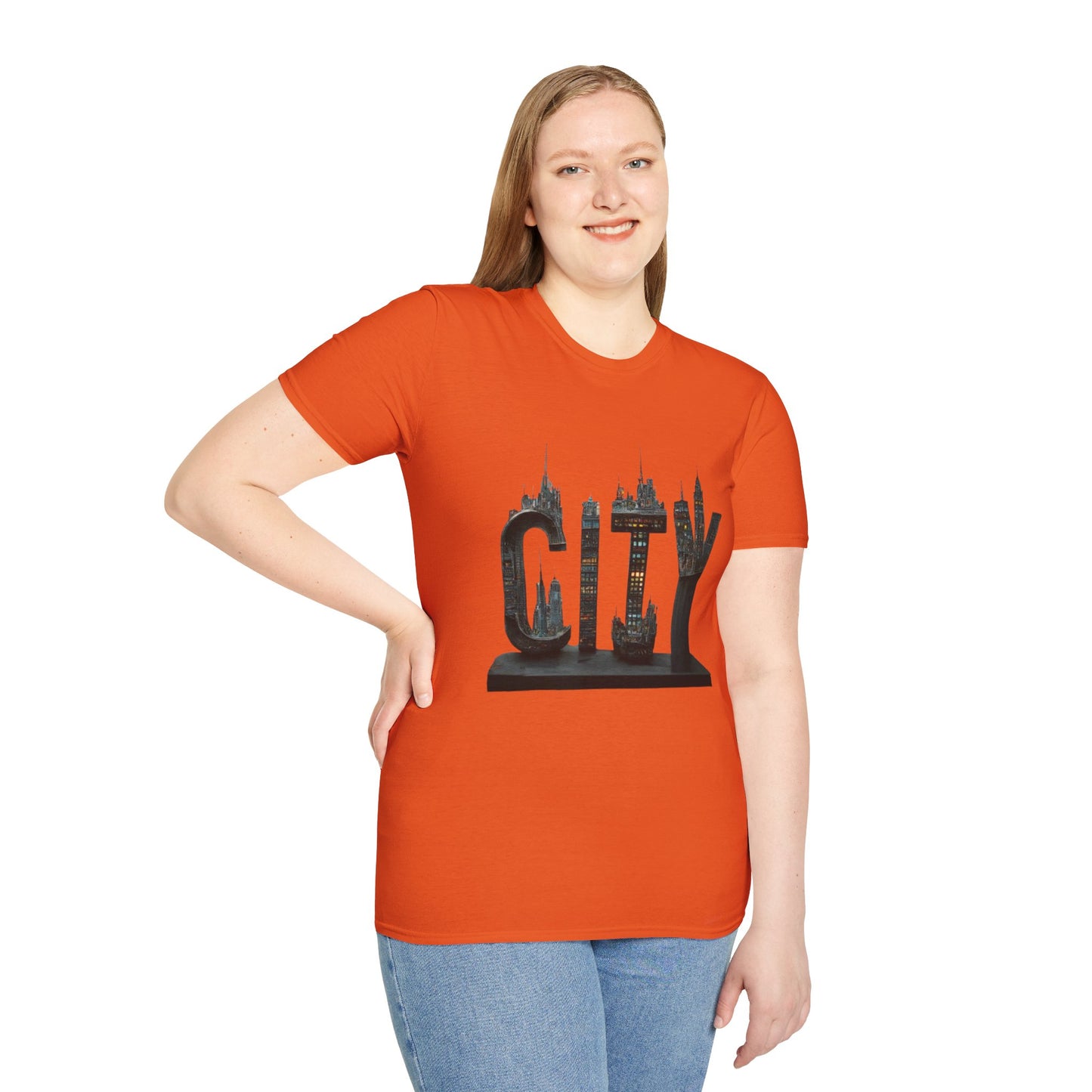 Unisex Softstyle  city tee shirt