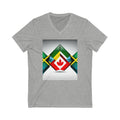 Cerrando la brecha: camiseta jamaicana con cuello en V
