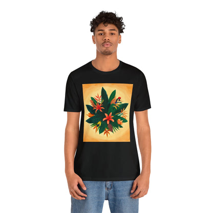 Jamaican flowers Unisex Jersey Short Sleeve Tee