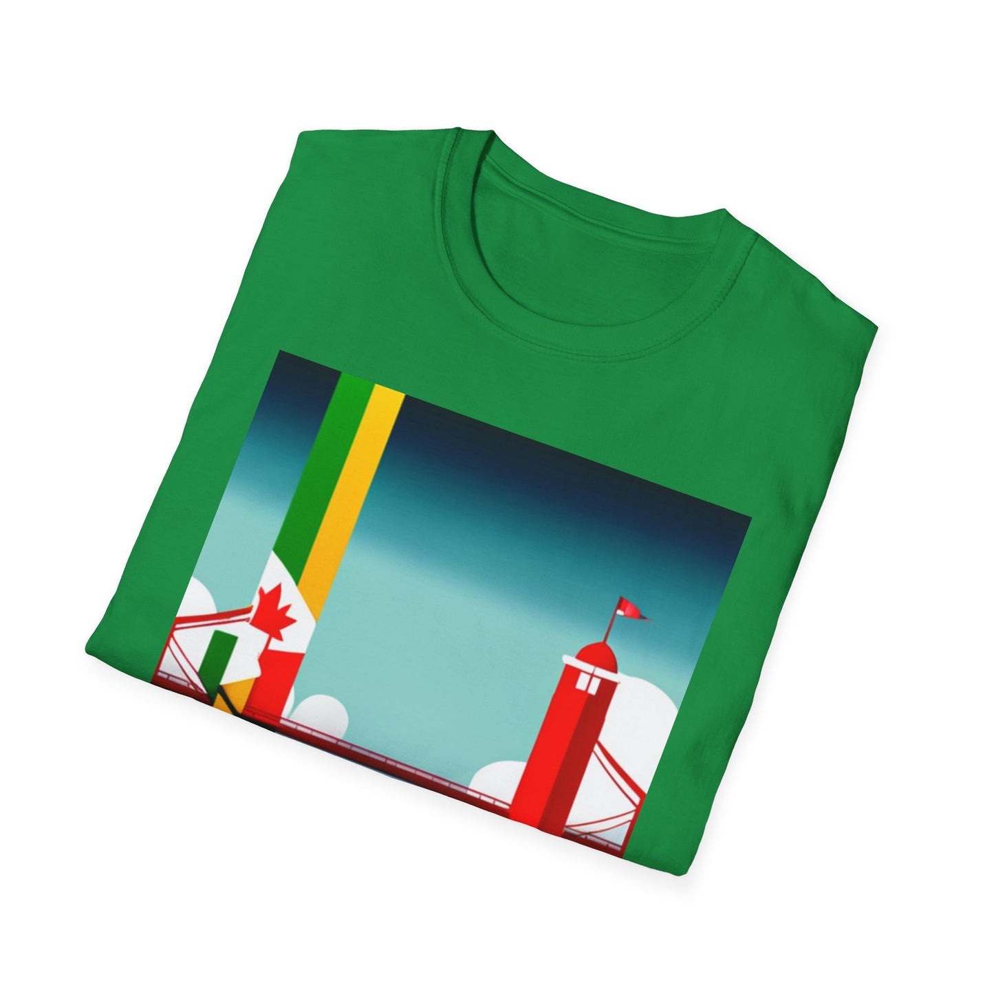 Jamaica Canada Split Flag T-Shirt | Dual Heritage Tee