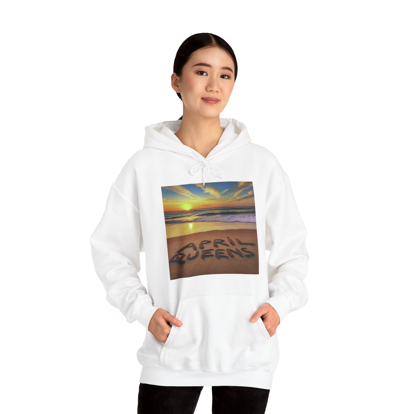 April queen Unisex Heavy Blend™ Hooded Sweatshirt