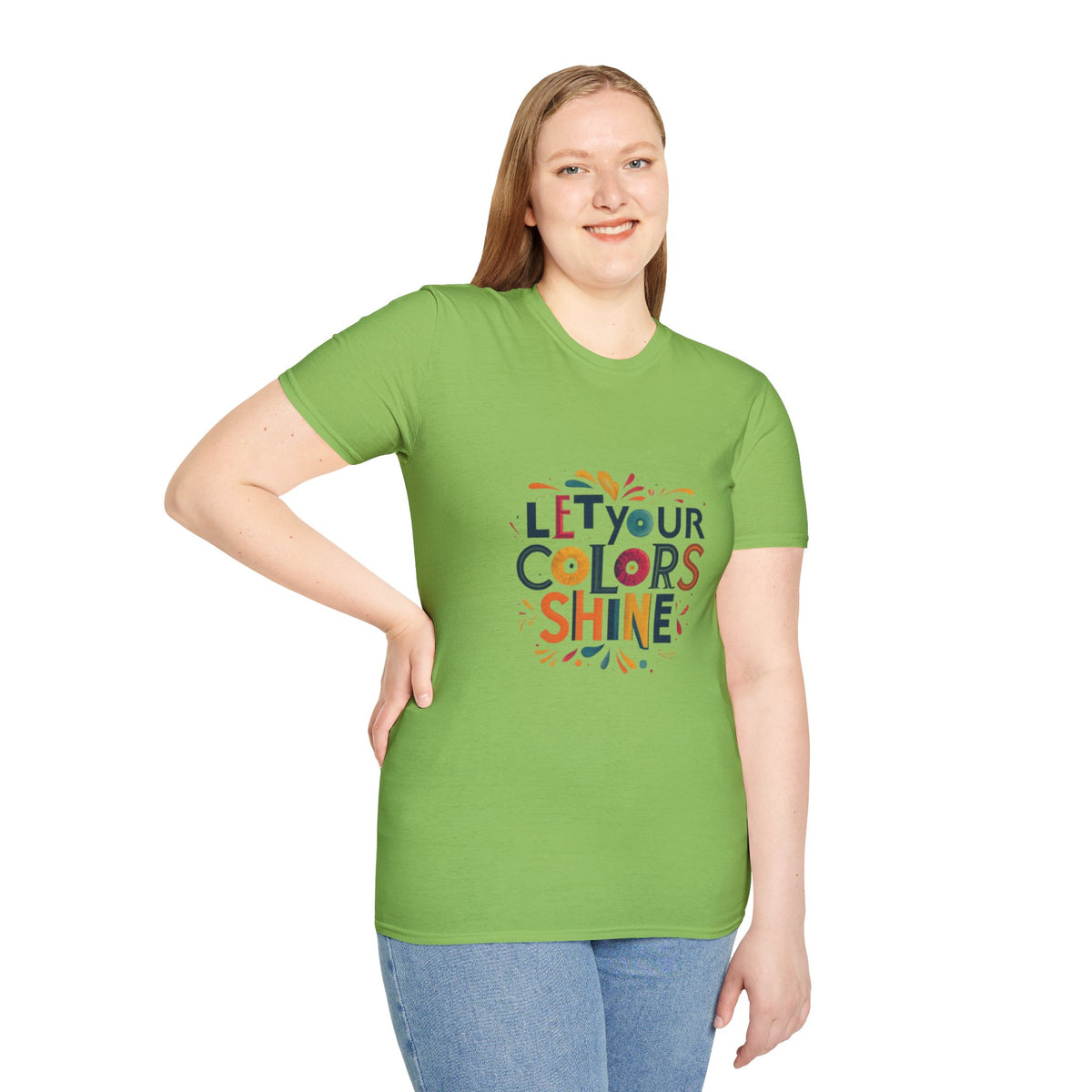 Deja que el color brille Camiseta unisex Softstyle