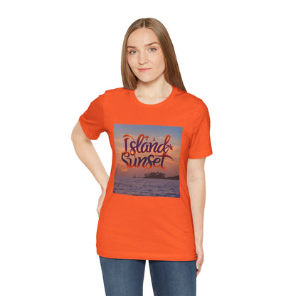 Islands sunset Unisex Jersey Short Sleeve Tee