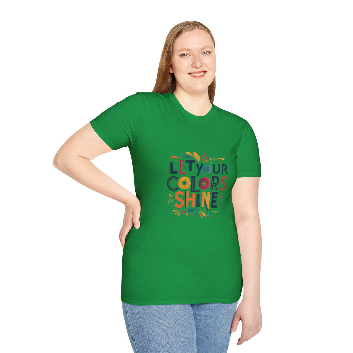 Deja que el color brille Camiseta unisex Softstyle