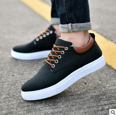 Casual Men's Winter Sneakers Shoes Canvas Flat Shoes