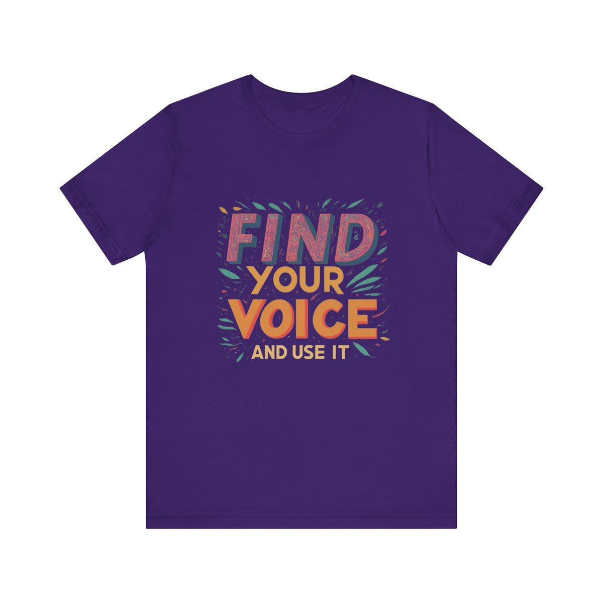 encuentra tu voz Camiseta de manga corta Unisex Jersey