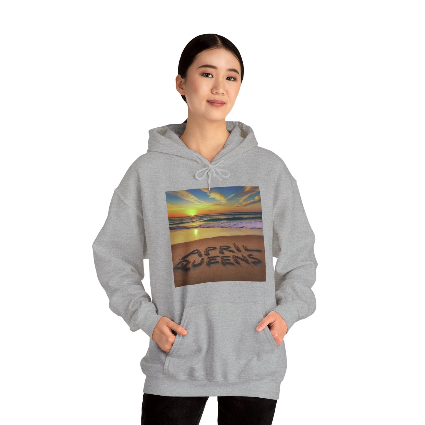 April queen Unisex Heavy Blend™ Hooded Sweatshirt