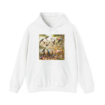 Unisex Hooded Sweatshirt - Birds of a Feather Flock Together Design hoodie