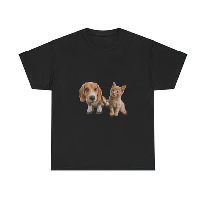 Furry Friends Pet Lovers Unisex Heavy Cotton Tee