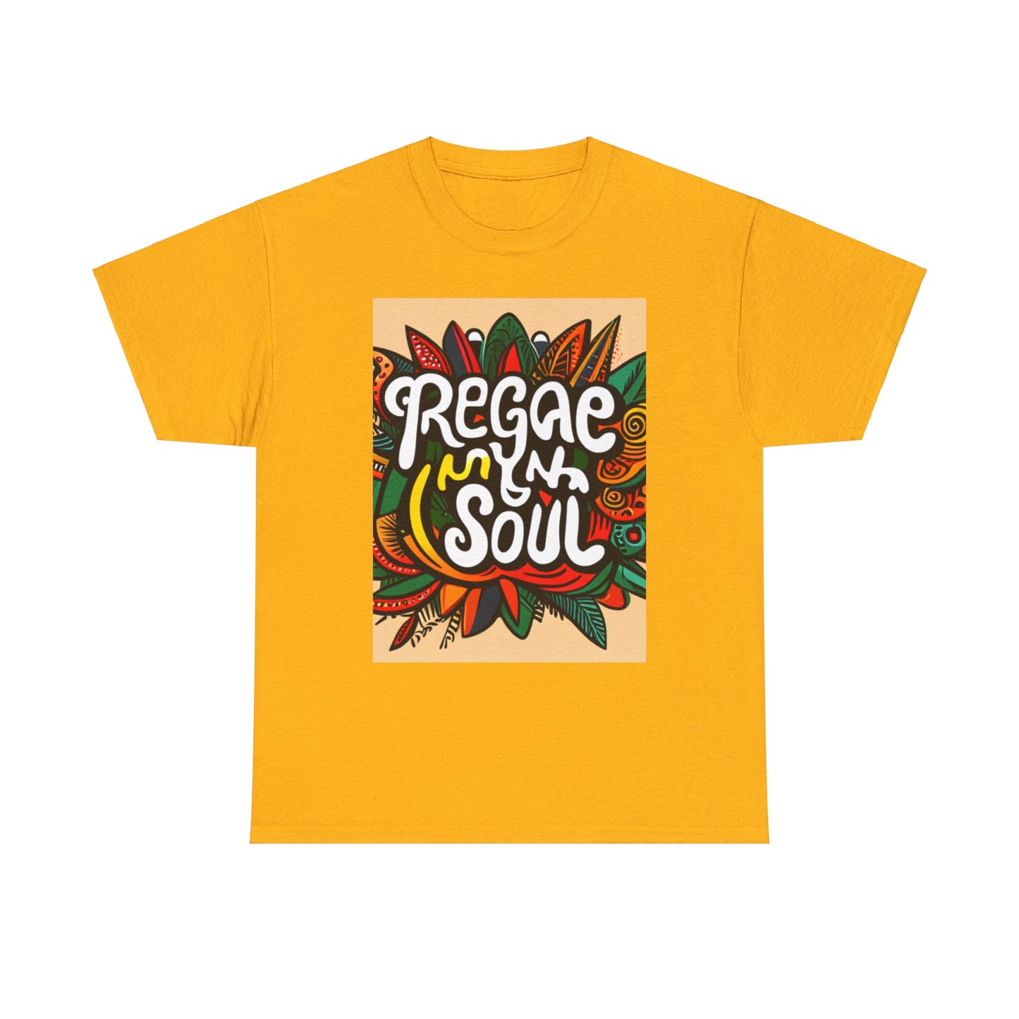 Reggae inna Yuh Soul Unisex Heavy Cotton Tee