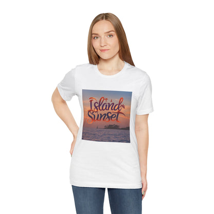 Islands sunset Unisex Jersey Short Sleeve Tee