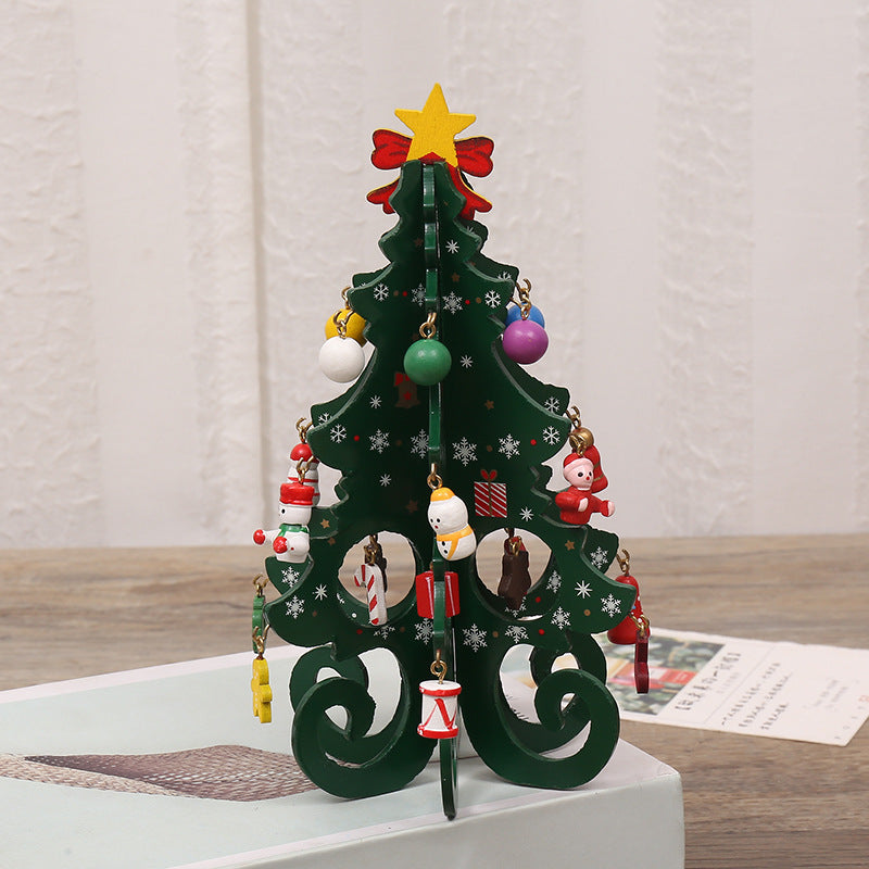 Christmas tree scene decoration