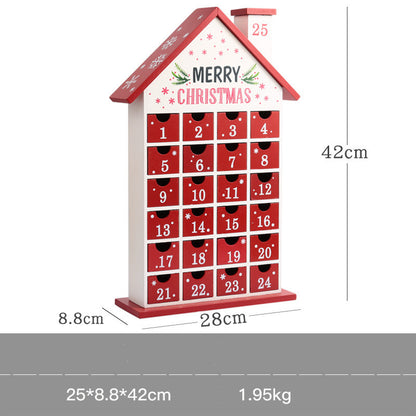 Christmas decoration wooden calendar