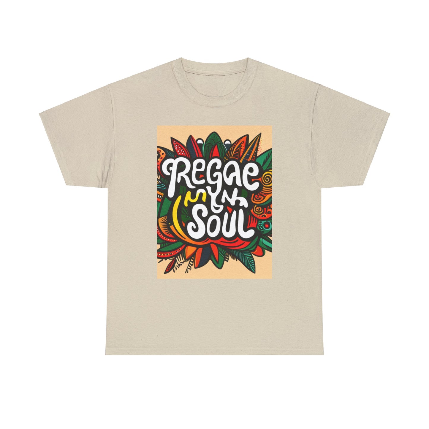 Reggae inna Yuh Soul Unisex Heavy Cotton Tee