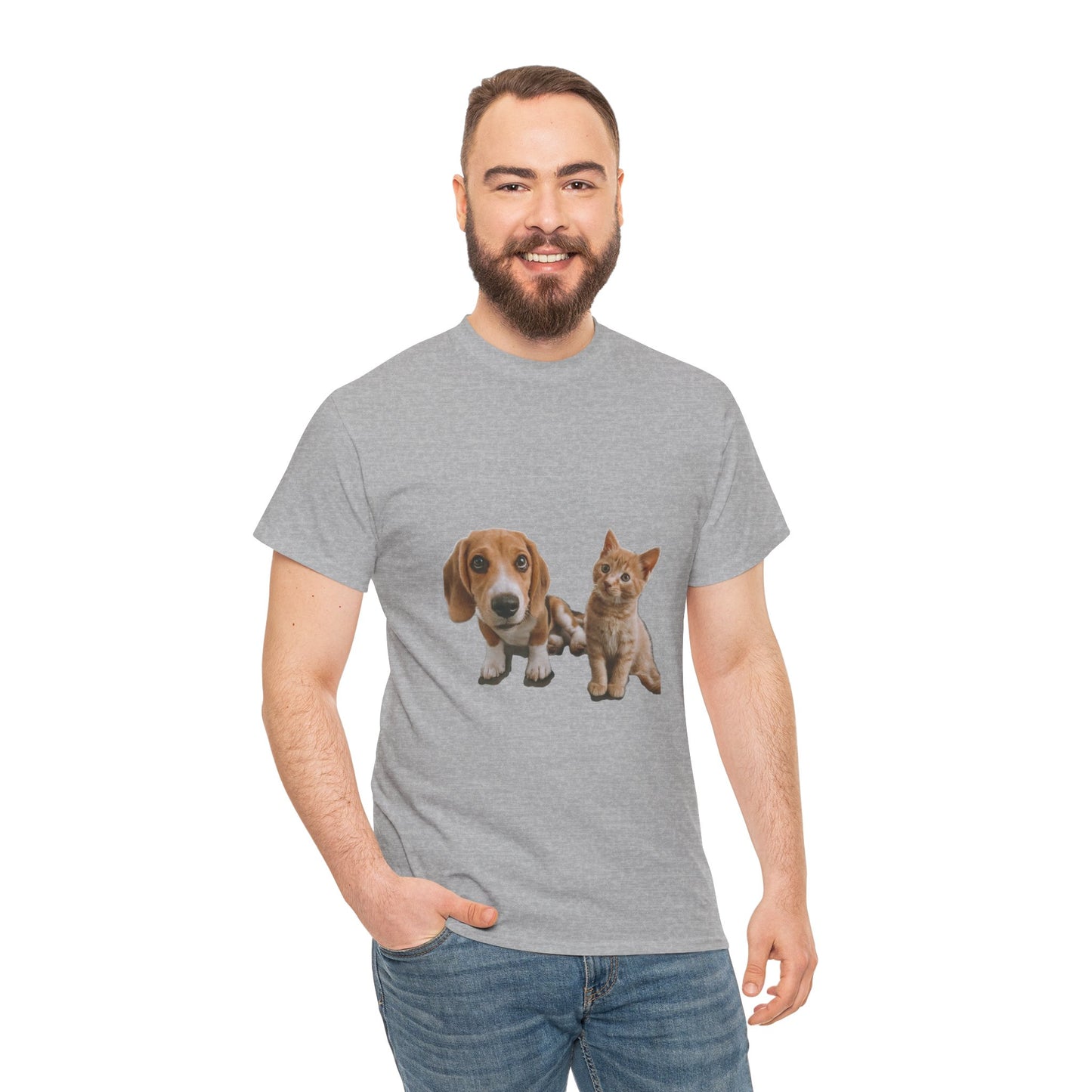 Furry Friends Pet Lovers Unisex Heavy Cotton Tee