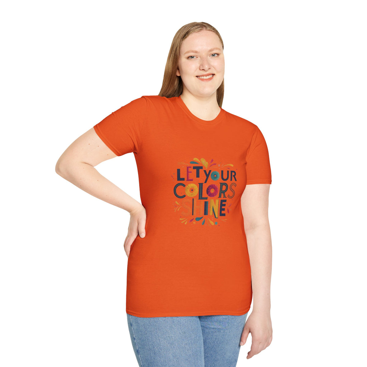 Deja que el color brille Camiseta unisex Softstyle