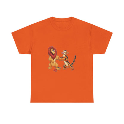 lion and tigger Unisex Heavy Cotton Tee