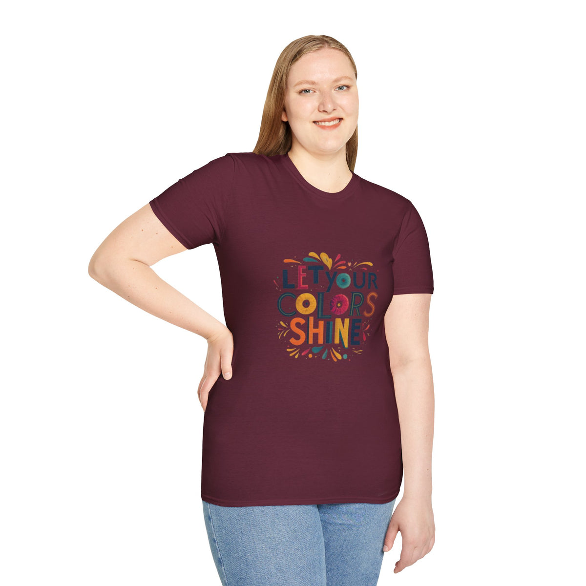 Deja que el color brille Camiseta unisex Softstyle