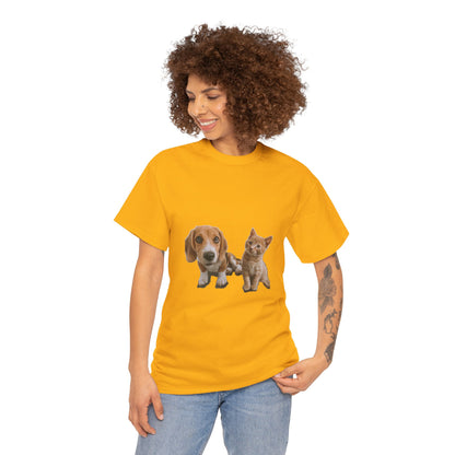 Furry Friends Pet Lovers Unisex Heavy Cotton Tee