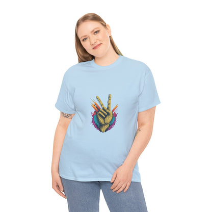 two fingers Unisex Heavy Cotton Tee