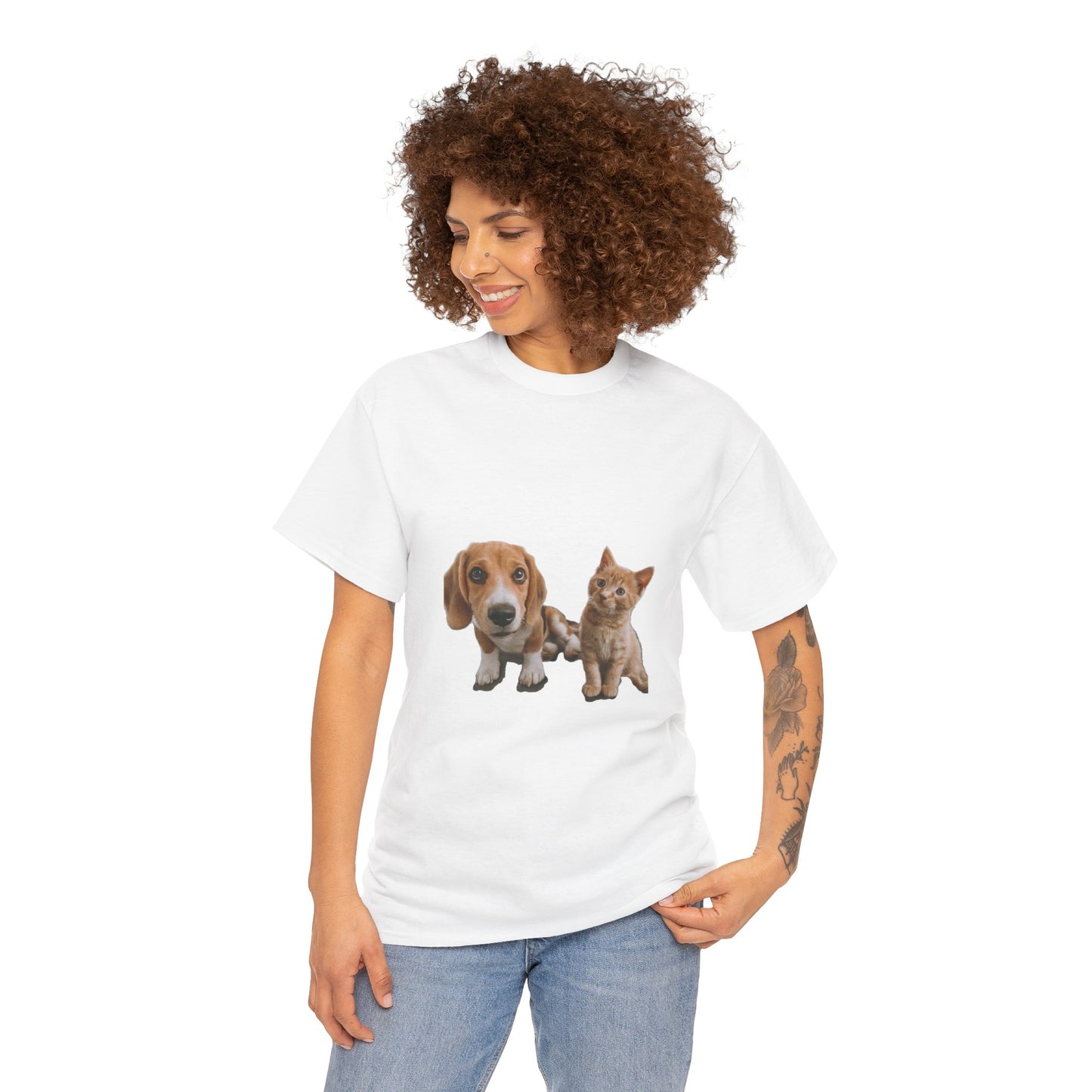 Furry Friends Pet Lovers Unisex Heavy Cotton Tee