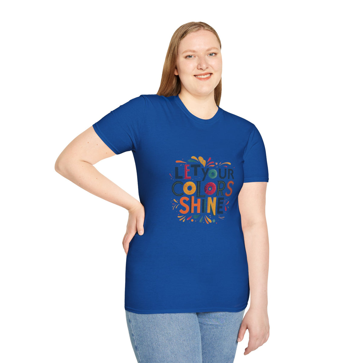 Deja que el color brille Camiseta unisex Softstyle