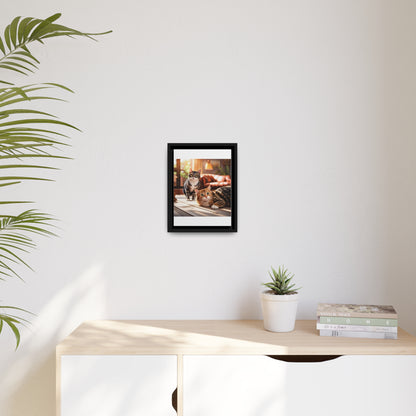 Modern Matte Canvas: Black Frame for Timeless Style