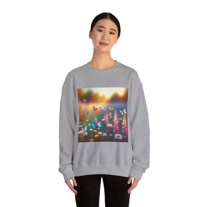 Impressionist Butterfly Sanctuary Crewneck Sweatshirt hoodie