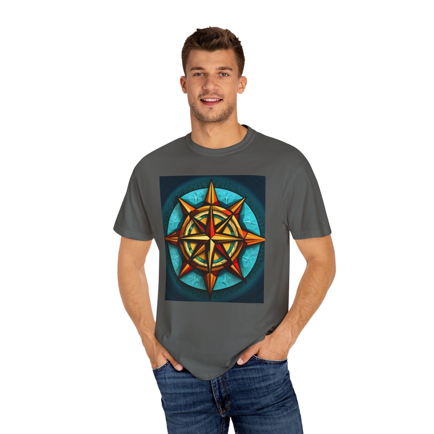 Calypso Compass Unisex Garment-Dyed T-shirt