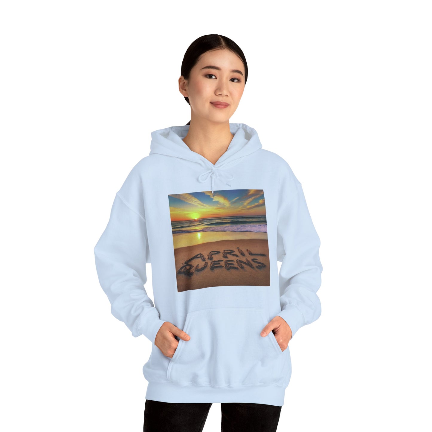 April queen Unisex Heavy Blend™ Hooded Sweatshirt