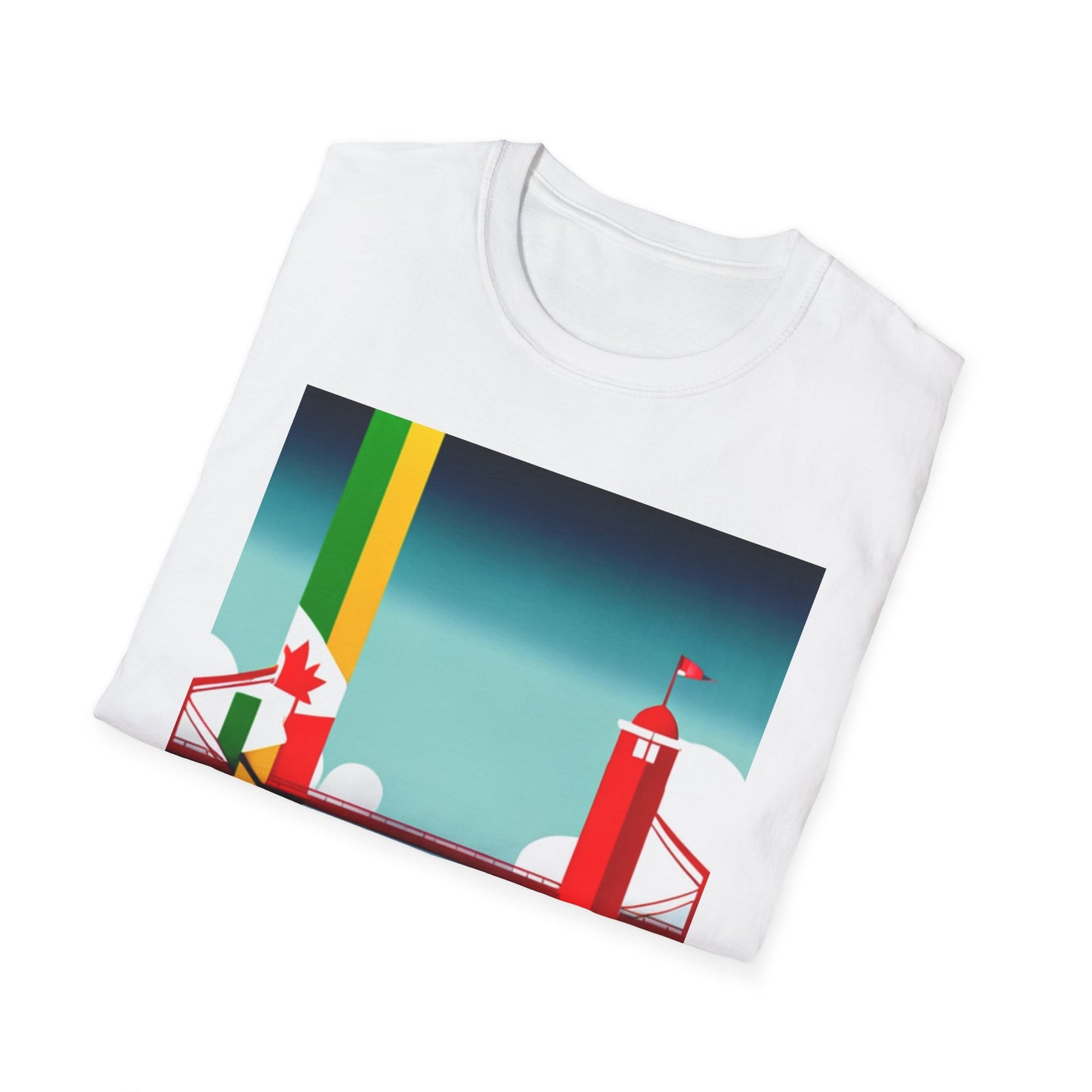 Jamaica Canada Split Flag T-Shirt | Dual Heritage Tee